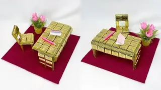 DIY idea: DIY candy desk // Gift for teacher, student for Teacher's Day 