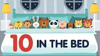 Ten in the Bed (aka Roll Over) • Nursery Rhyme with Lyrics • Animated Counting Song for Kids
