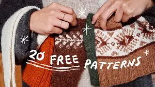 20 free easy Knitting Patterns ✿ Knit Knacks 02 ✿ knitting podcast