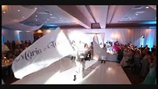 Epic Flag Entrance for Tony and Marie's Wedding - www.zaffeh.net @OttawaZaffehGroup