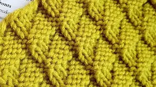 New spectacular shadow pattern a la gofre 🎄 knitting pattern.