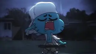 Gumball cantando chulería en pote