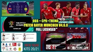 Patch Obb BAYERN MUNCHEN 4.6.0 | Classic Team Kits | Efootball Pes 2020 Mobile | Android & IOS
