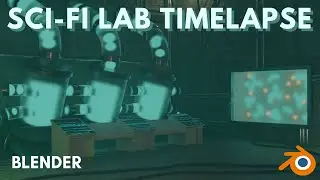 3D SCI-FI LAB - BLENDER TIMELAPSE | Bertil cg