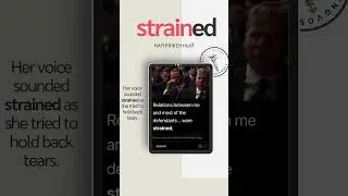 New Words \STRAINED\ 