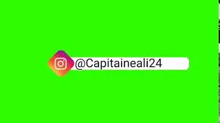 instagram green screen Full HD 1080p for @CapitaineAli24