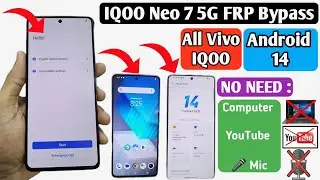 IQOO Neo 7 5G FRP Bypass | Android 14 | IQoo Vivo Frp Bypass Android 14 | Without PC