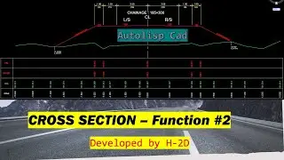 CROSS SECTION - Function #2 (Autolisp Cad)