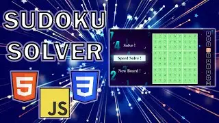 Sudoku Solver using HTML, CSS and JavaScript