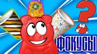 ФОКУС СО СТАКАНАМИ ДЛЯ ЖЕЛЕЙНОГО ПОРОСЕНКА СТЕПКИ