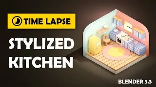 Blender Modeling Timelapse - Kitchen