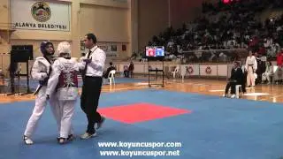 55kg Seyma N. Ezen - Oznur Mercan (Turkish Junior Taekwondo Championships 2012)