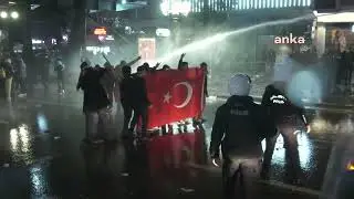 Ekrem İmamoğlu'nun tutuklanmasını protesto edenlere polis müdahalesi | Ankara