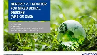 Generic Monitor for Mixed Signal Designs