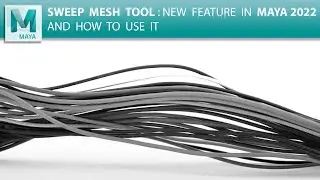 Sweep mesh tool in Maya | Maya new feature for curve modeling
