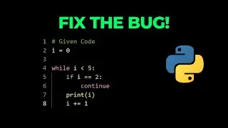 Python Quiz #45 Fix the Bug in Python: A Coding Challenge | Python for Beginners | while loop