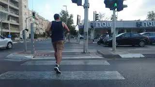 Virtual Park Walk In Holon, Israel | 4k