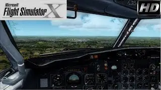 FSX HD - Captain Sim 737 landing at Gatwick (FTX England)