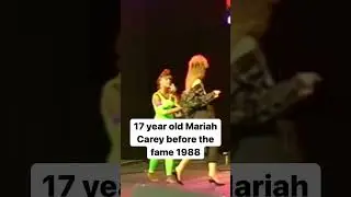17 year old Mariah on stage for the first TIME EVER #mariahcarey #singing