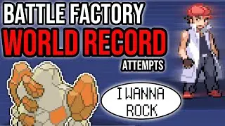 REGIROCK IS GOOD? Battle Factory WORLD RECORD Attempts! | Pokemon Emerald