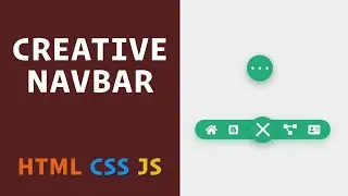 Navbar with HTML, CSS, and JavaScript - How to Create Creative Navbar (HTML/CSS/JavaScript)