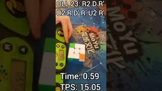 OLL 23 in 0.59 and 15 TPS! #shorts