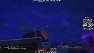 playing Minecraft with my friend