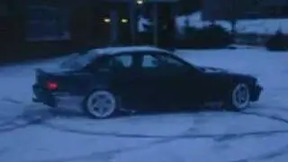 BMW e36 316i on snow