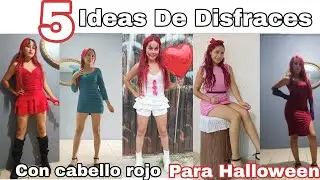 Ideas de disfraces para halloween con cabello rojo / Faciles y rápidas ❤️