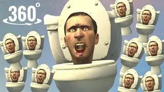 360° Finding Skibidi Toilet 40 (Dafuq Boom VR)