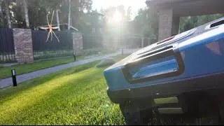Робот газонокосилка Wiper CLIMBER S. Вот и познакомились. Этот "мальчик" будет работать здесь.
