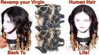 DIY - How To Revamp An Old Dead Weave & Then Transform To Full Sew-In Wig | Treat Sponged Human Hair