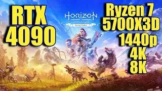 Horizon Zero Dawn Remastered RTX 4090 & R7 5700X3D | 1440p - 4K - 8K DLSS,Framegen | FRAME-RATE TEST