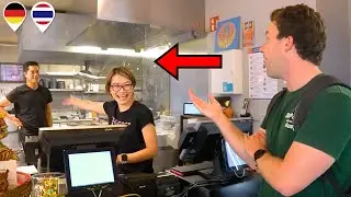 Surprising a Thai Waitress in Germany by Speaking Fluent Thai 🇩🇪🇹🇭