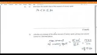 CSEC Mathematics May 2021 paper 2 number 5
