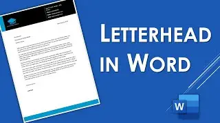 How to Create a Letterhead in Microsoft Word | Letterhead Template Design