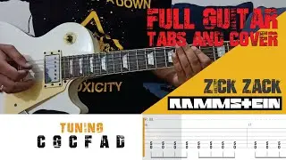 Rammstein Zick Zack- Guitar Cover | Screen TAB