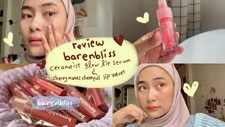 GRWM | Review BNB Glow Lip Serum + Cherry Makes Cheerfull Lip Velvet 🍒💗✨
