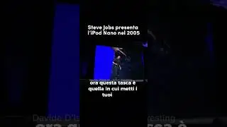 Steve Jobs presenta l’iPod Nano nel 2005