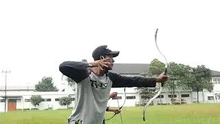 NDONESIAN making TURKISH bow - Slowmo 2  - Slowmo , BUSUR BAYANGAN , 45lbs (OneTone13 Archery)