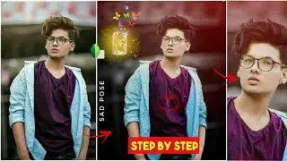Snapseed New Background Change Sad  Photo Editing || Snapseed Face Smooth Photo Editing|| 