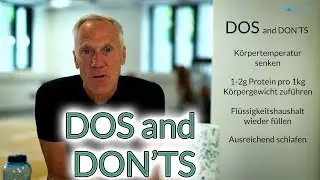 Do's and Don'ts after sports