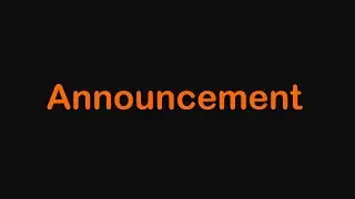 Announcement