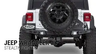 Jeep Wrangler JL Stealth Fighter Rear Bumper & Tire Carrier