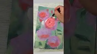 Цветы маслом быстрый этюд