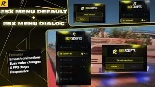 FiveM ESX Menu Default Redesign | ESX Menu Dialog UI | Clean & Modern