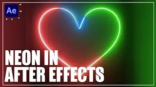 Neon Heart Animation in After Effects Tutorials