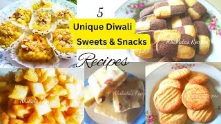 5 Unique Diwali Faral|Sweet & Savoury |@akshatasrecipes #diwali#indiansweets#indianrecipes#faral#ea