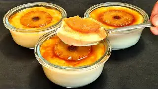 Just milk and pineapple! The most delicious homemade dessert in 5 minutes! No baking! New dessert