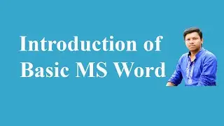 Introduction of Basic MS Word-01